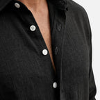 Alveraine | Men's Linen Collared Shirt – Breathable Summer Comfort