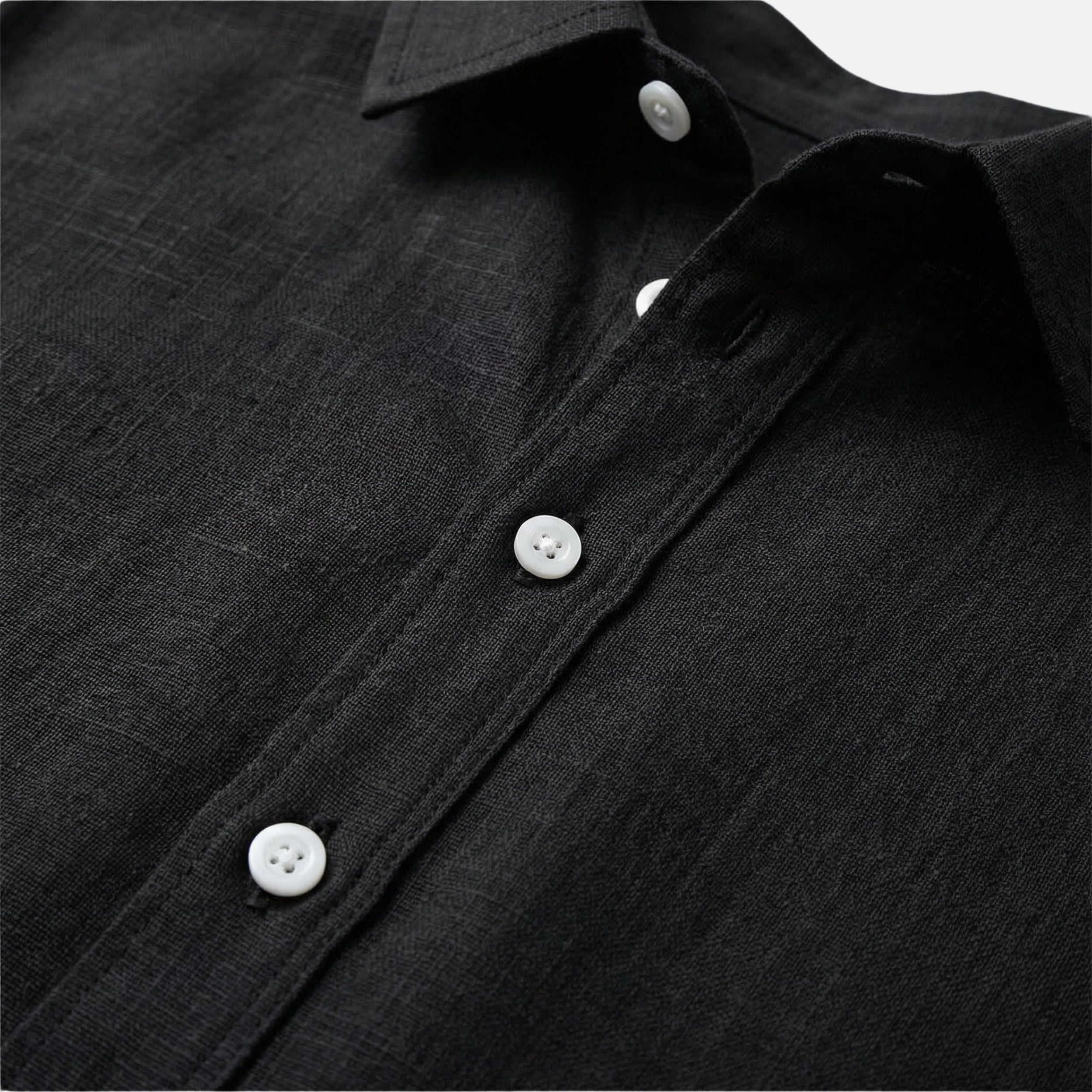 Alveraine | Men's Linen Collared Shirt – Breathable Summer Comfort